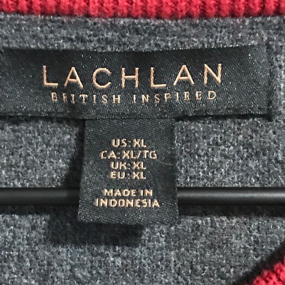 EUC Lachland British Inspired Red Cotton Sweater - Picture 4 of 8